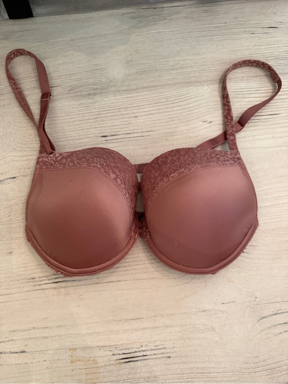 Le Mystere Rosewood Lace-Trim Molded T-Shirt Bra